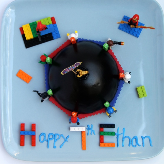 Ethan's 7th B-day Chocolate Lego Cake © KETMALA’S KITCHEN 2012-13